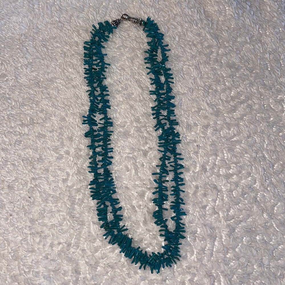 Double strand turquoise necklace